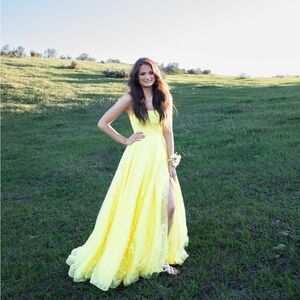 Christina Wu Radiant Yellow Prom Dress